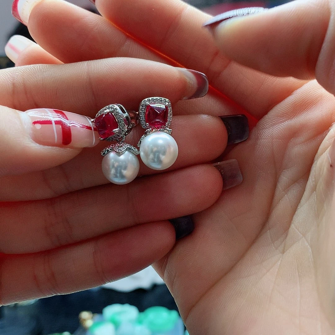 【闪购商品】水晶耳饰未镶嵌，