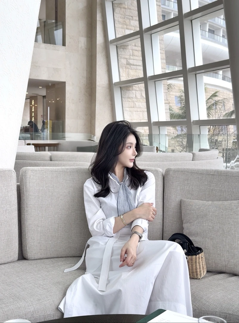 “南法进阶”外套气质长袖白色时尚简约 张一琳 L251110D