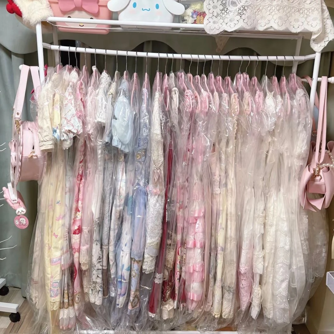 洛丽塔jk裙子通用衣服防尘袋大衣西服防尘罩制服罩塑料加厚防尘袋