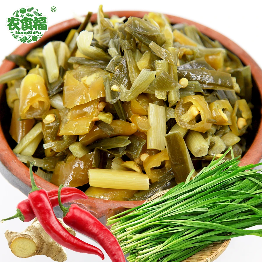 手工腌制酸辣韭菜辣子老坛酸韭菜辣椒竹溪特产好吃传统下饭菜250g