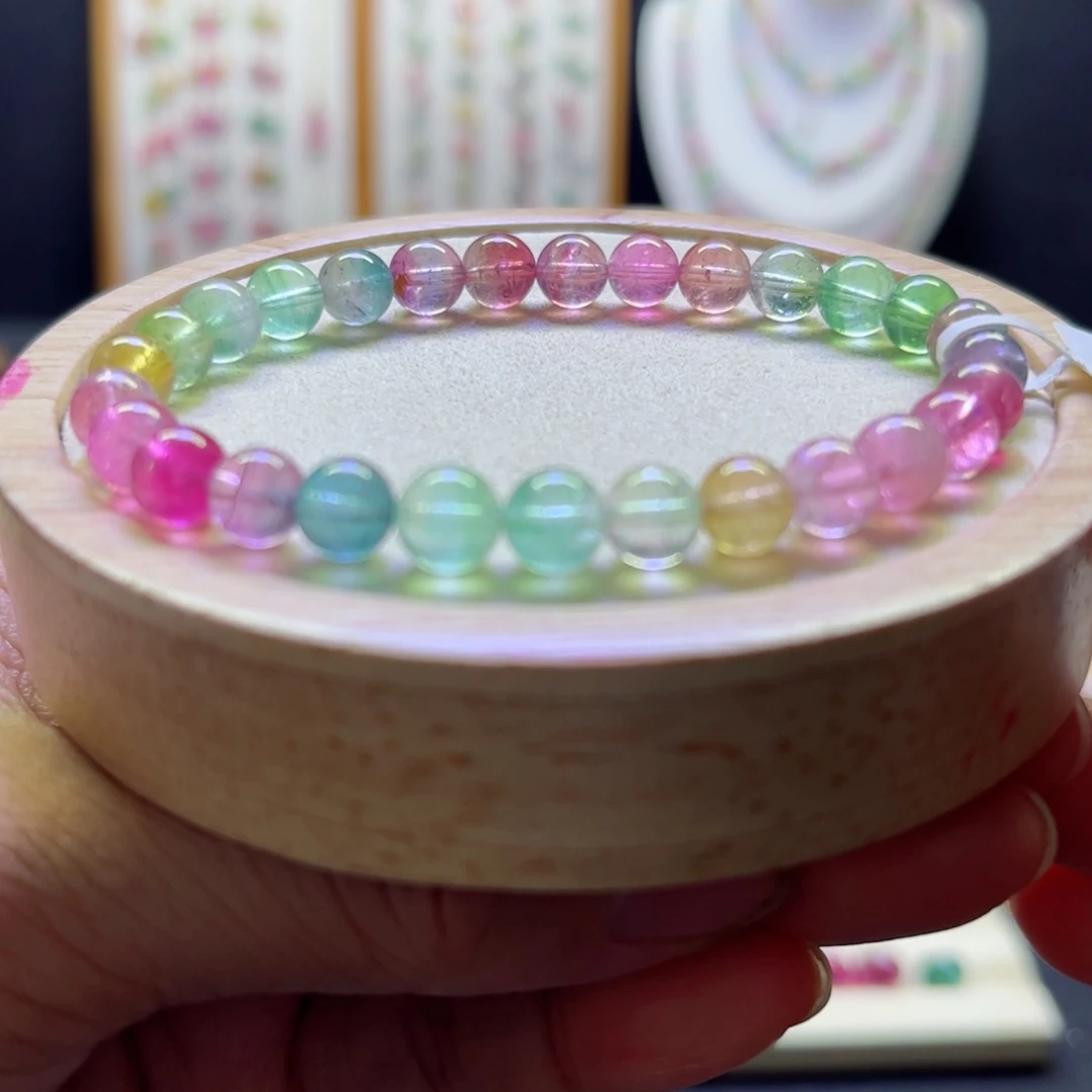 碧玺手链未镶嵌仙女瓜6.3mm