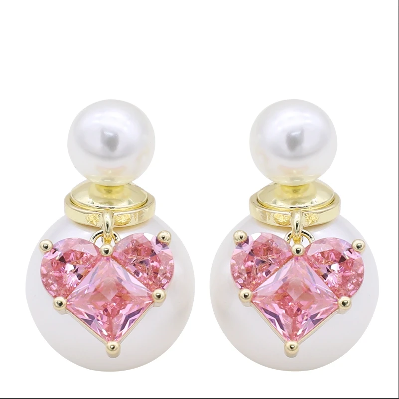 合金耳饰 镀K金设计师款时尚轻奢耳饰~3398