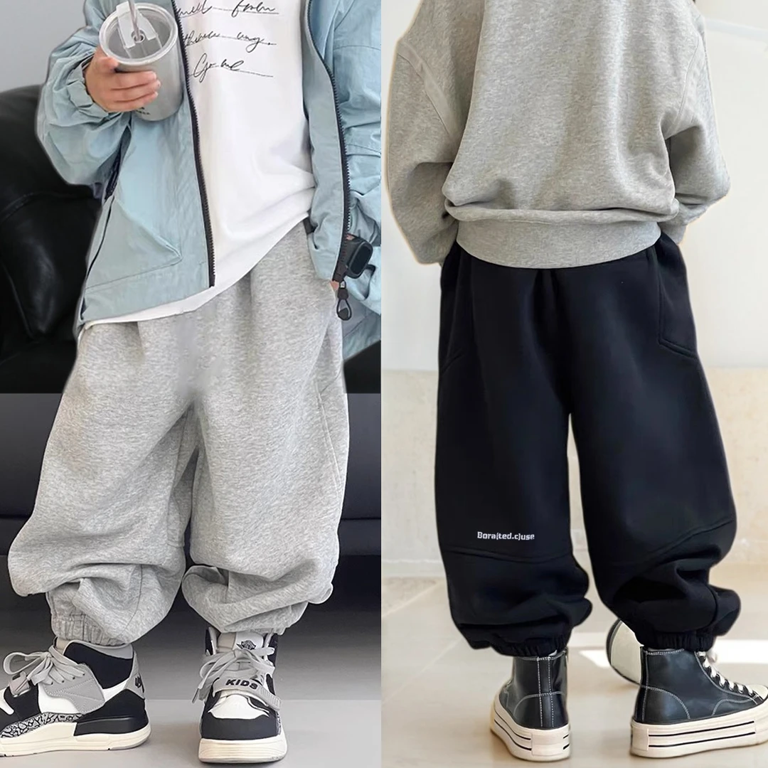 男童裤子2025秋装儿童长裤宽松卫裤中大童休闲运动裤6530