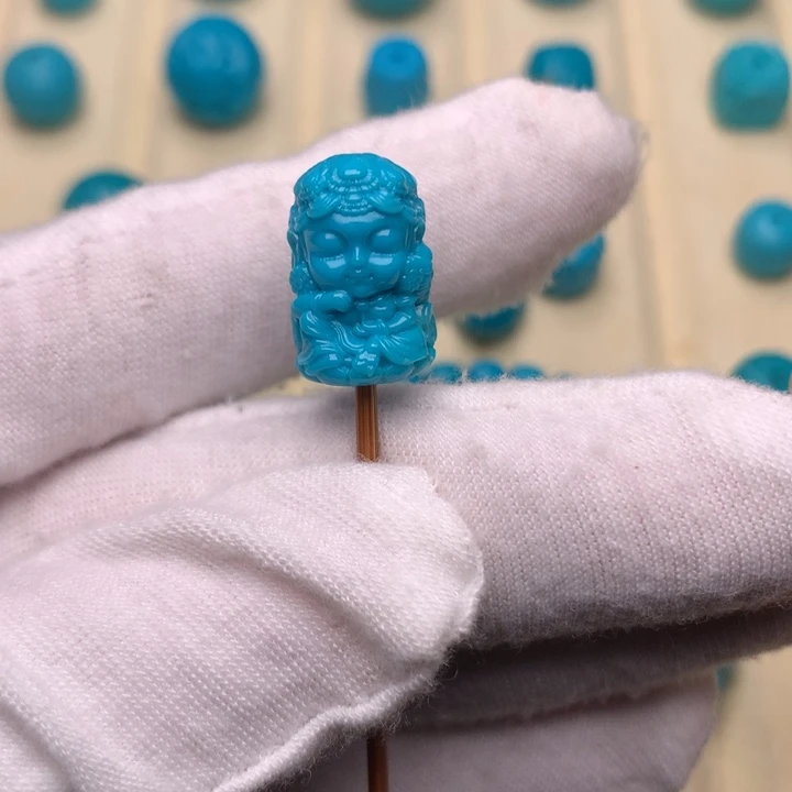 绿松石未镶嵌绿松石扎基16.5