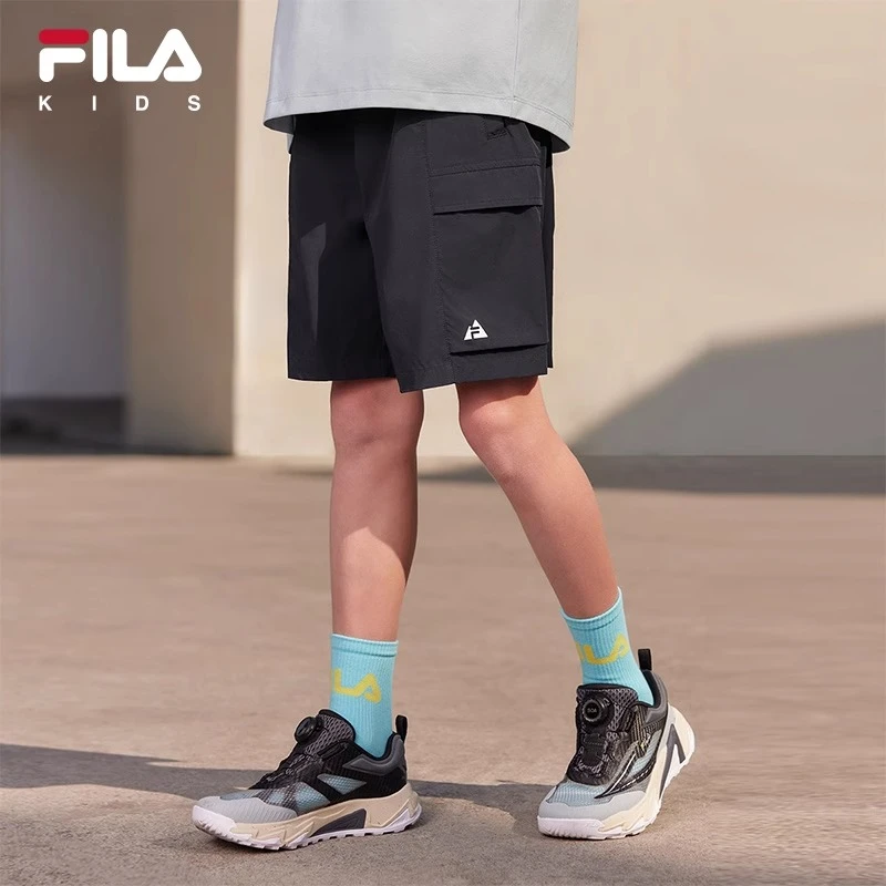 【斐乐儿童】2025夏季中大童梭织五分裤K52B523801