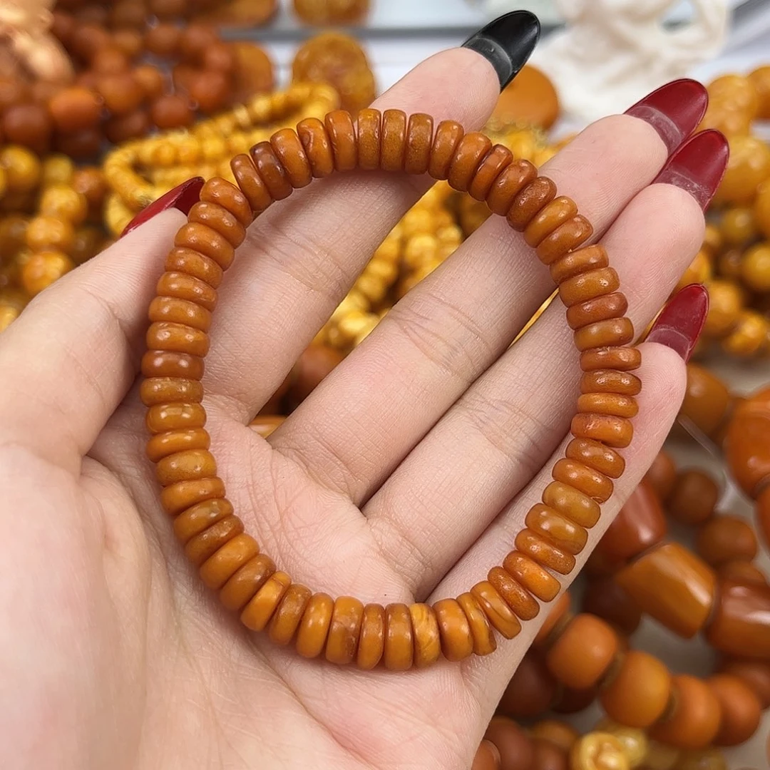 琥珀颈饰未镶嵌蜜蜡