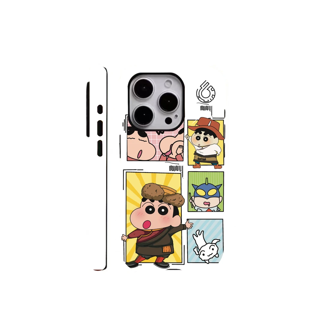 蜡笔扎西藏文化全包藏式手机壳ins创意防摔可爱卡通蜡笔小新动漫