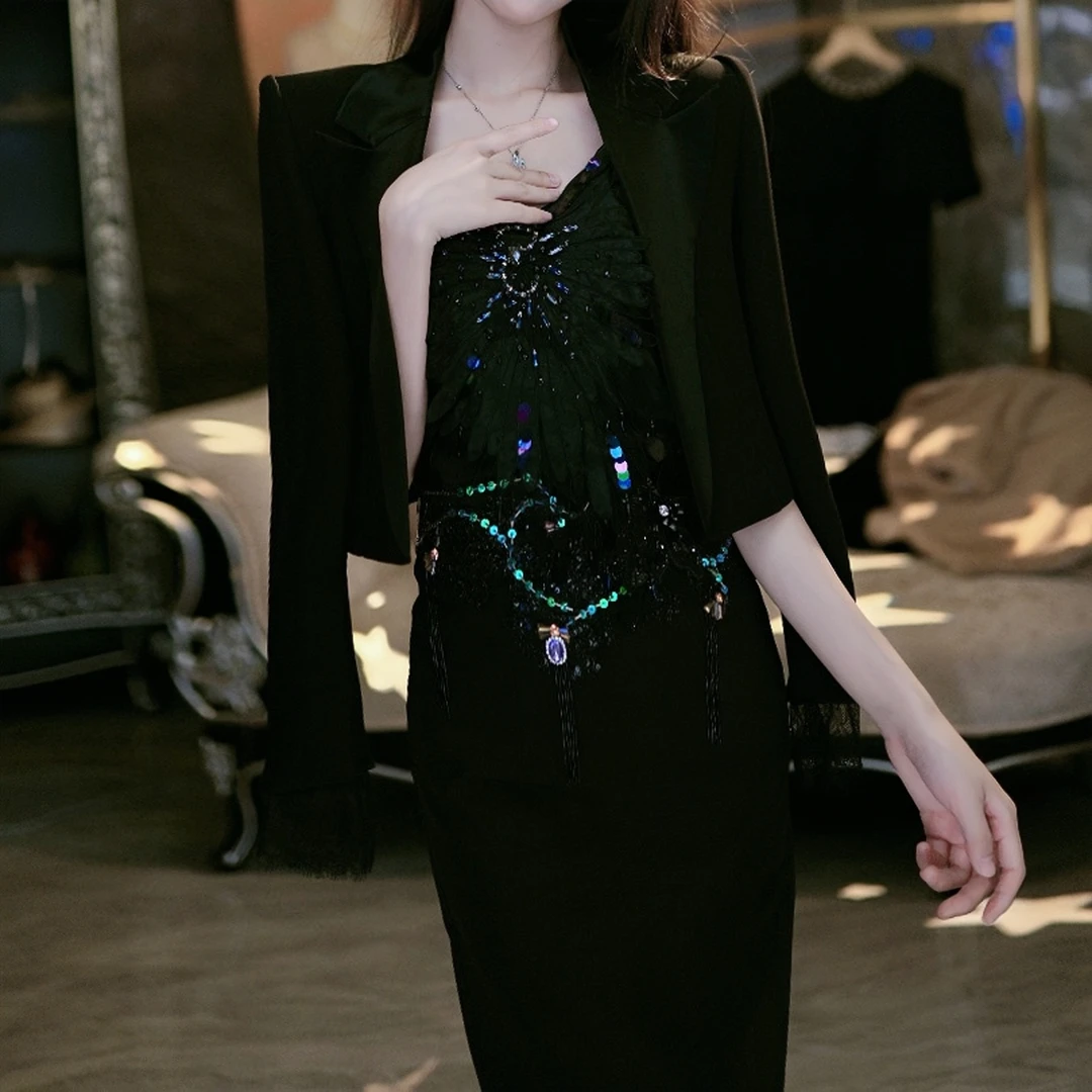 SEJI/瑟纪6.26花落满襟重工气质半裙