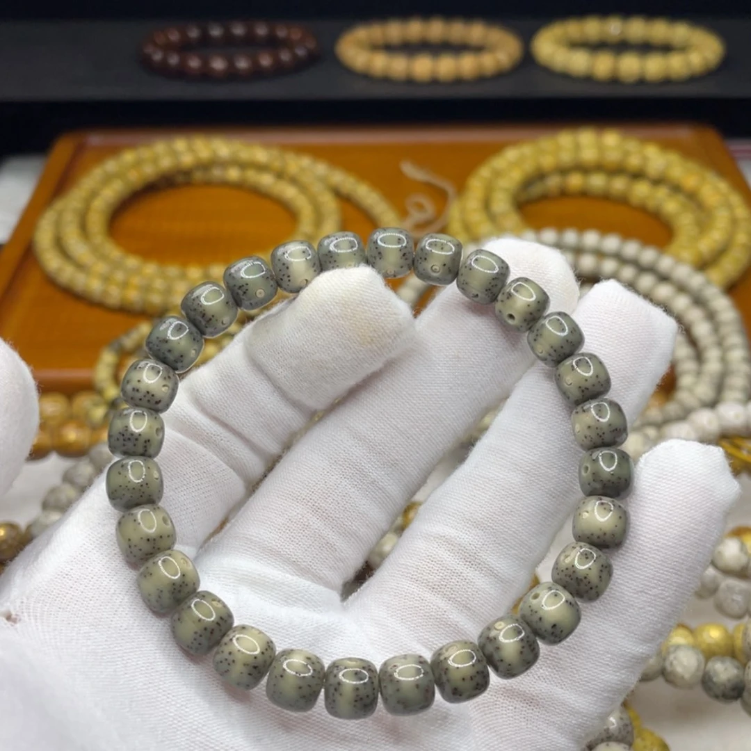【闪购商品】手串星月菩提银标款87绿糯月朗星稀