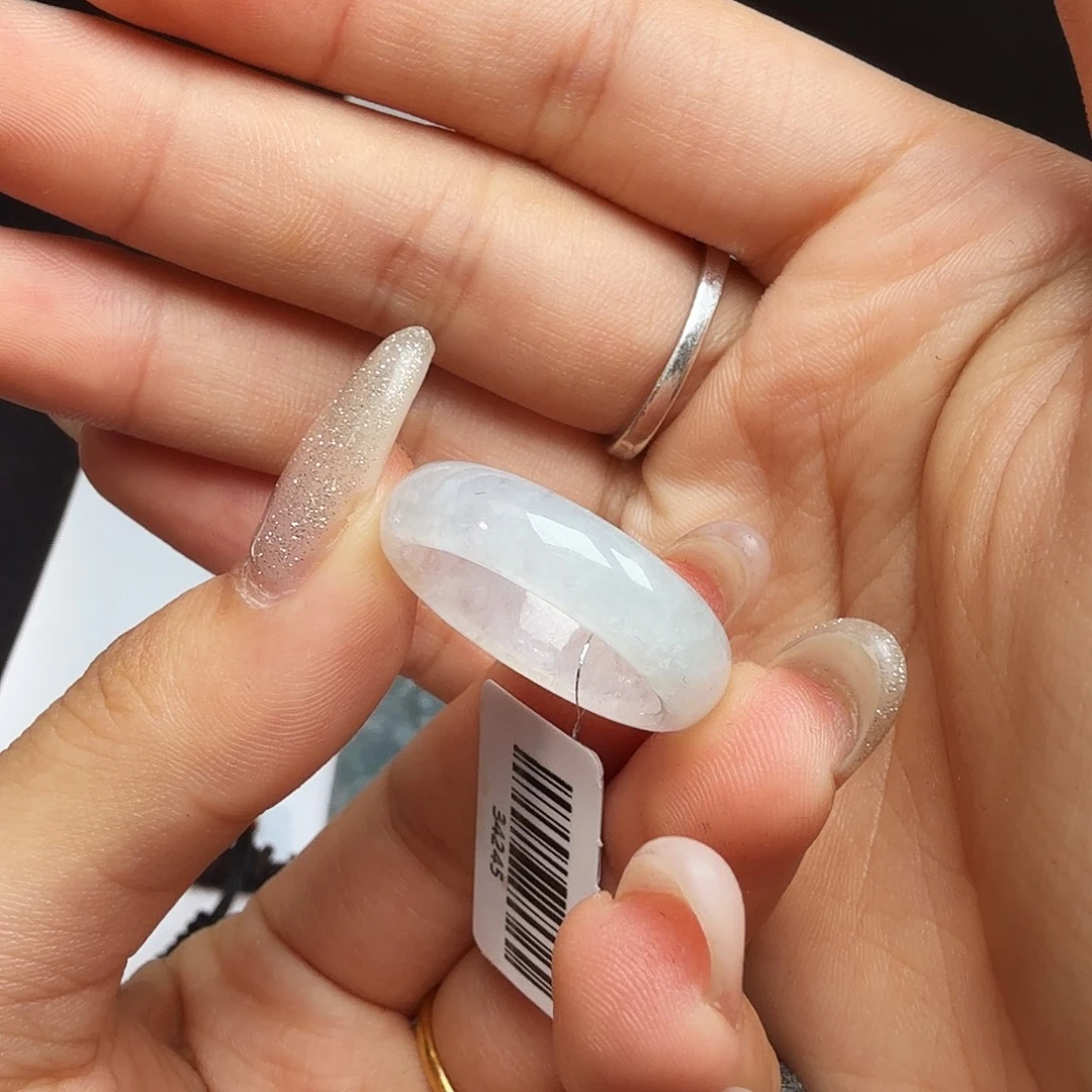 散珠翡翠天然翡翠戒圈
