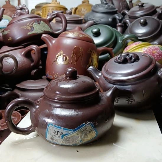 紫砂茶壶宜兴原矿紫罗兰柴烧手工250cc紫砂壶