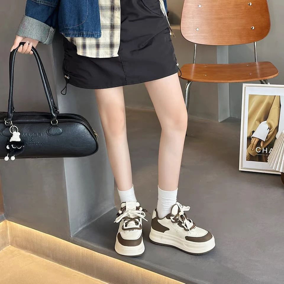 C9792  米咖  秋冬时尚板鞋女2025秋季新款百搭休闲鞋