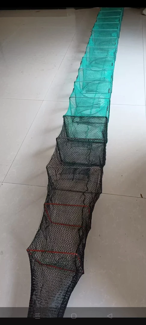 三条4米果绿有结尾19节养殖网河虾黄鳝泥鳅小龙虾手抛网笼