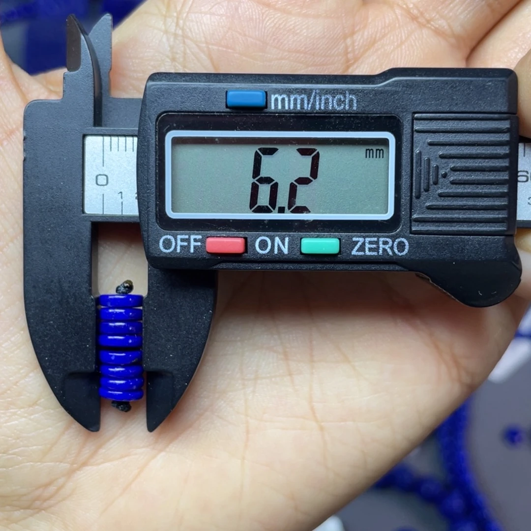 青金石未镶嵌6mm隔片配饰