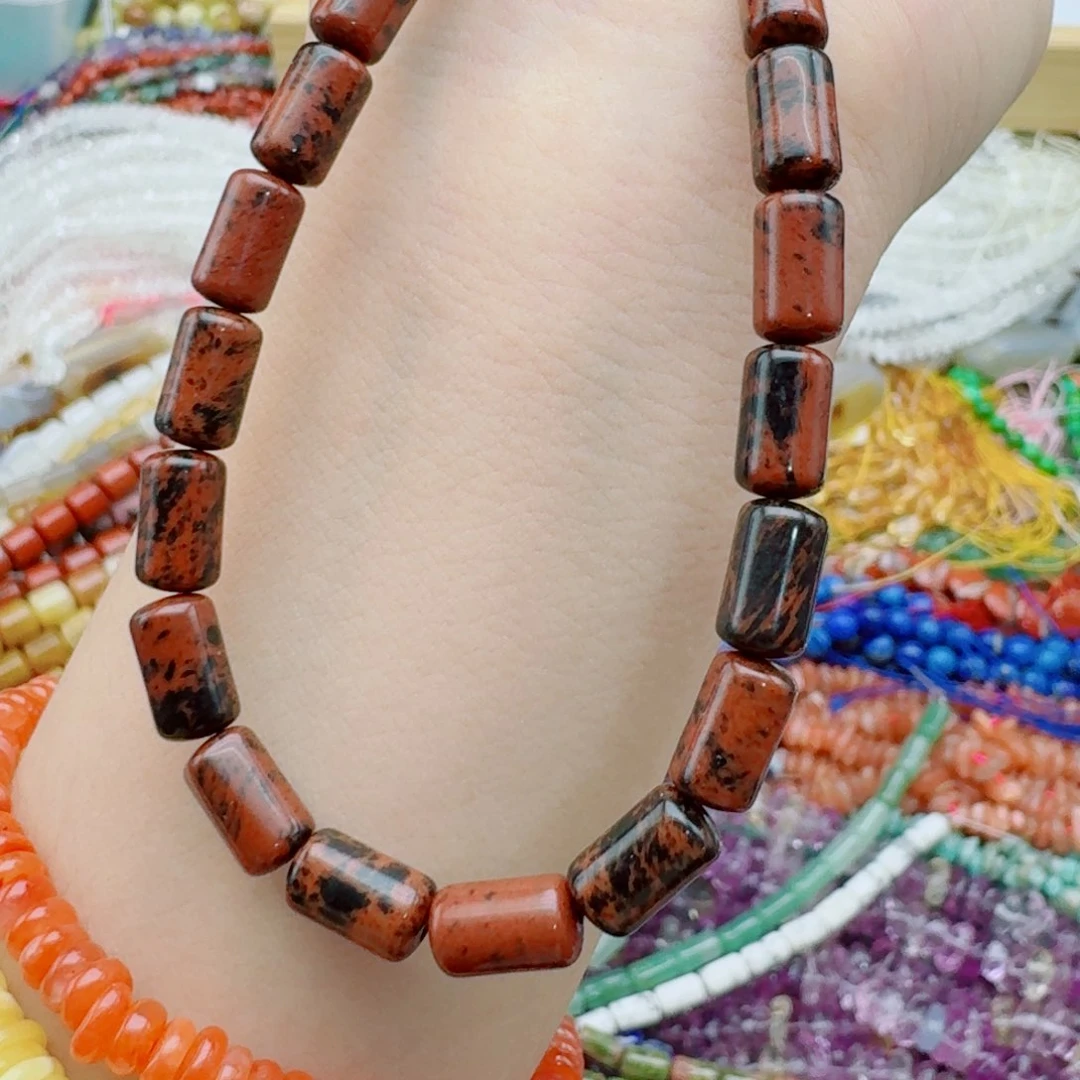 玛瑙/玉髓合金珠宝半成品6金天鹅圆柱一条