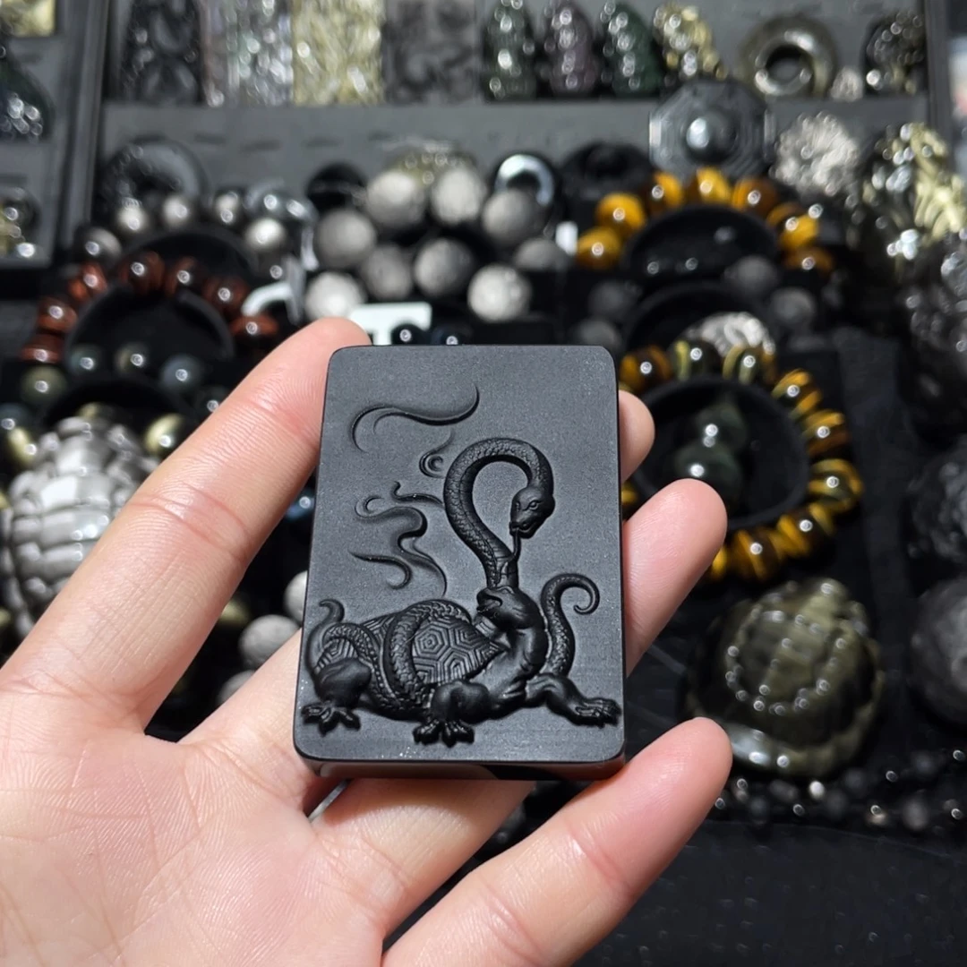 条***马黑曜岩未镶嵌珠宝奇石