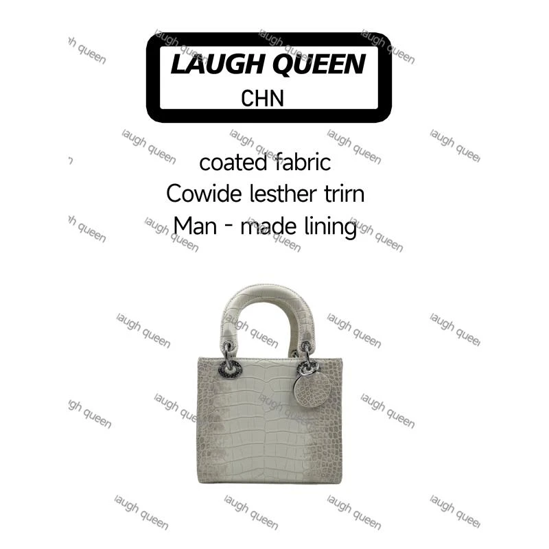 Laugh Queen手工打造真皮女士包渐变白时尚包包10100