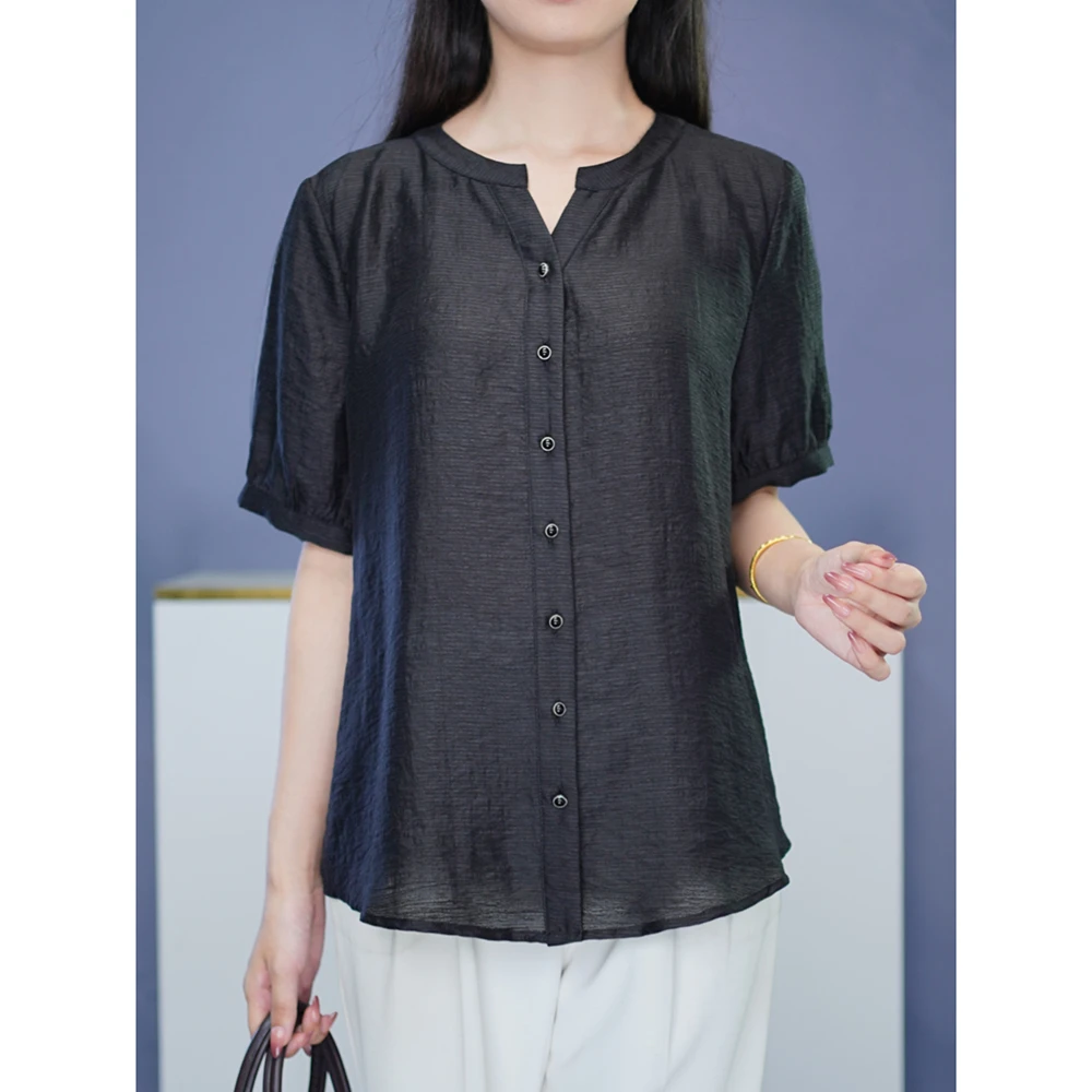 温婉大方减龄衬衫胖妹妹大码女装加宽加大衣服时尚高级感小众上衣