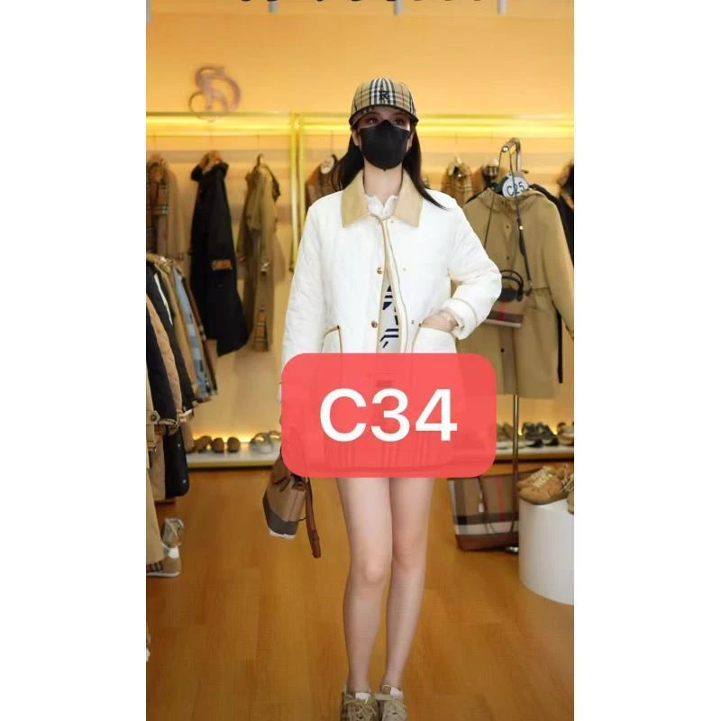 【C34】秋冬白色短款棉服178292