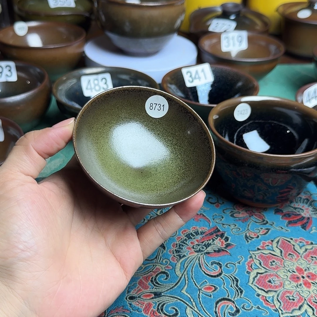 茶盏8731 柴烧手工主人杯