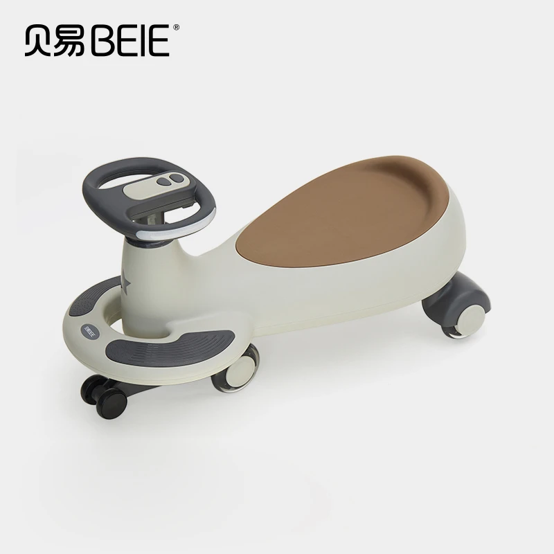 BEIE/贝易扭扭车儿童静音亲子防侧翻婴儿亲子1-6岁扭扭车静音发光