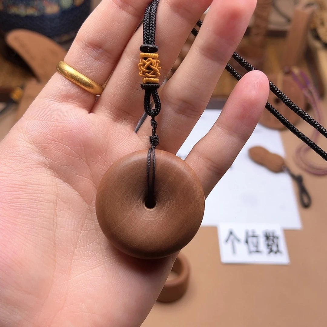 檀香木手串/手链平安扣 大 瑕疵