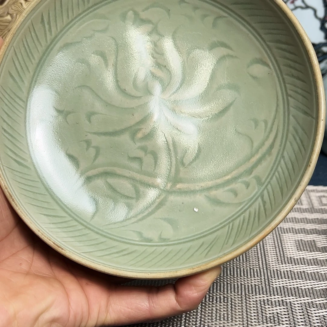 陶摆件景德镇青釉碗