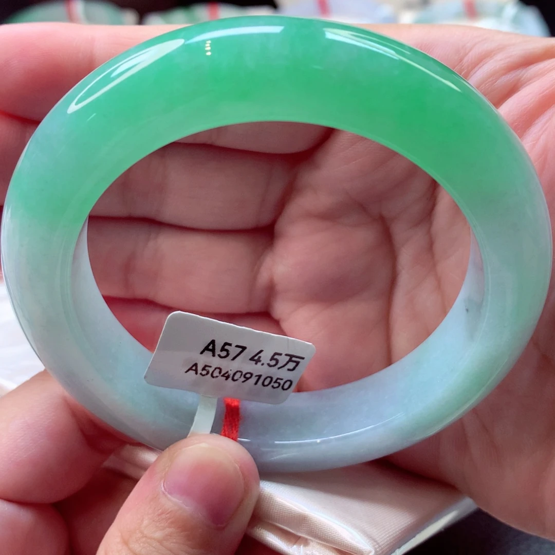 未镶嵌手镯翡翠半山水完美推荐6号11