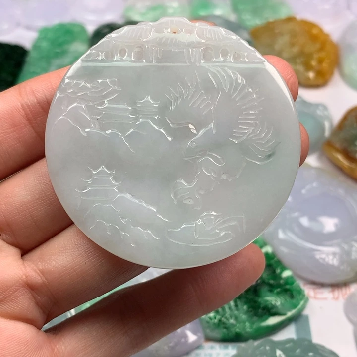 翡翠未镶嵌颈饰翡翠