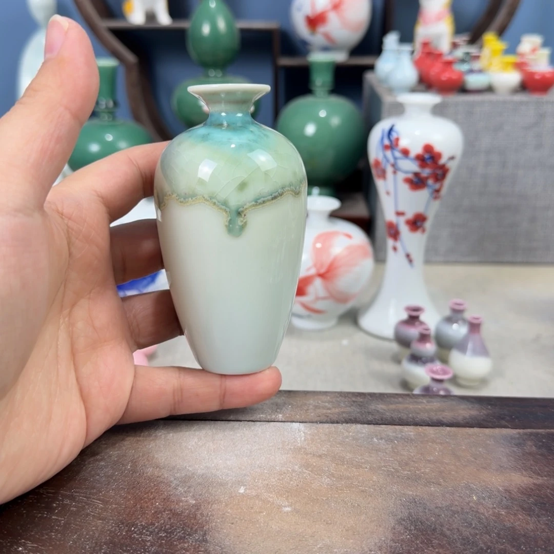 陶瓷手工小花器摆件