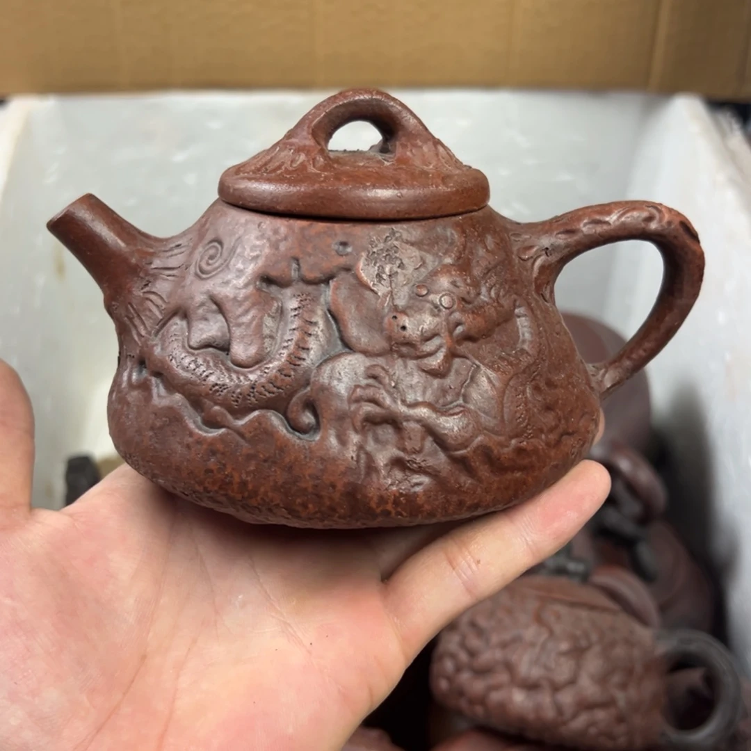 茶壶紫砂宜兴原矿紫砂壶300毫升容量