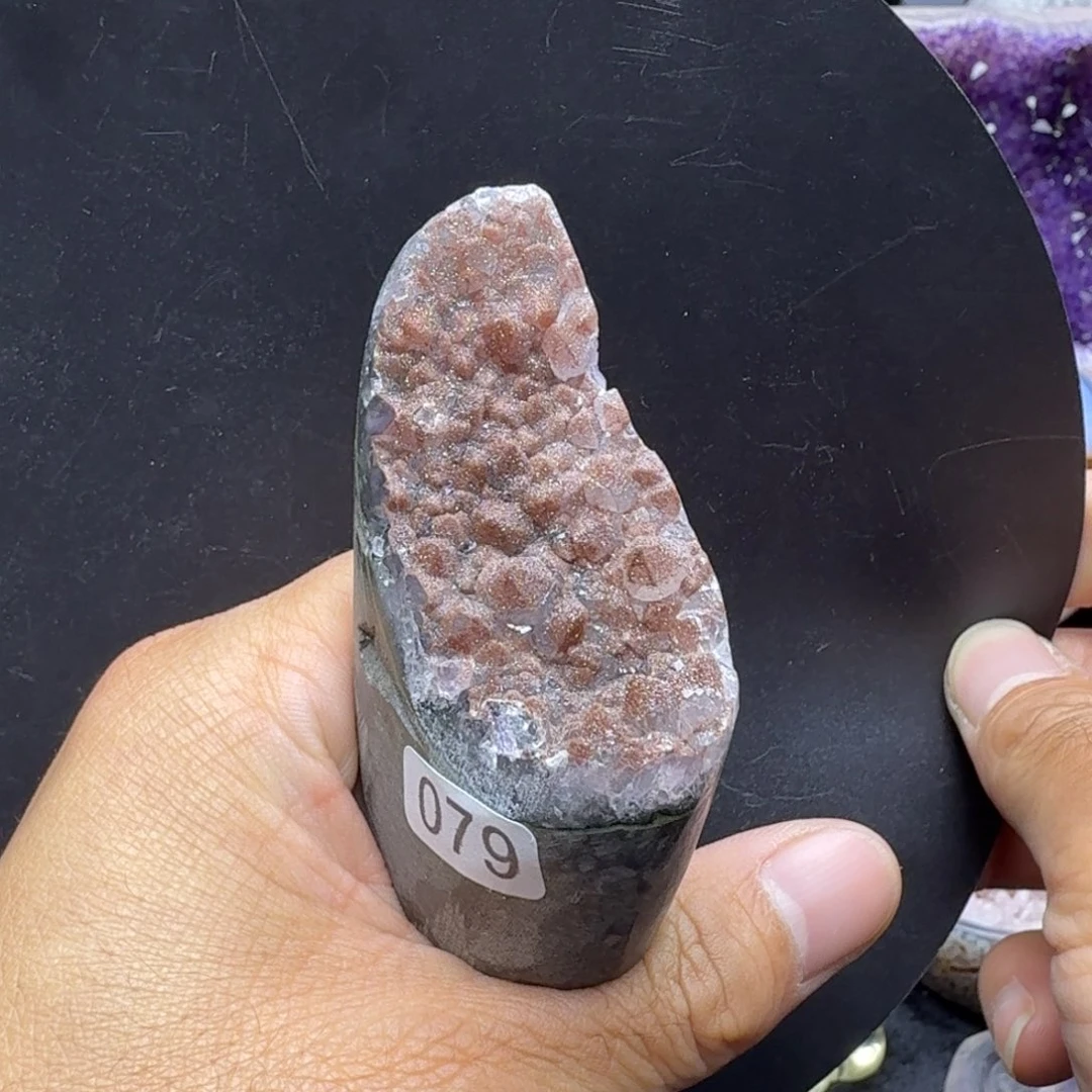 紫晶珠宝半成品未镶嵌