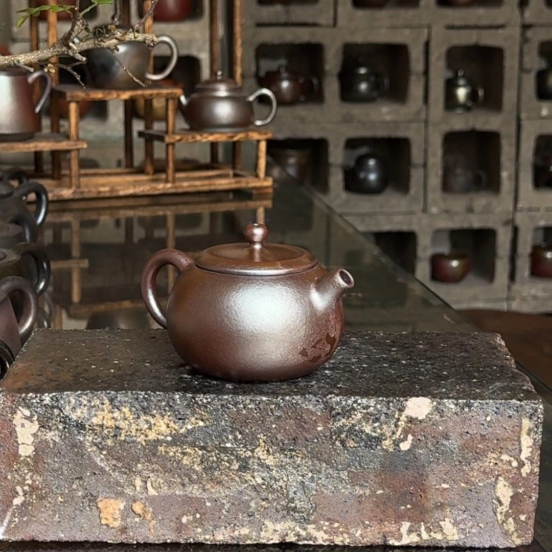 建水紫陶紫泥柴烧茶具