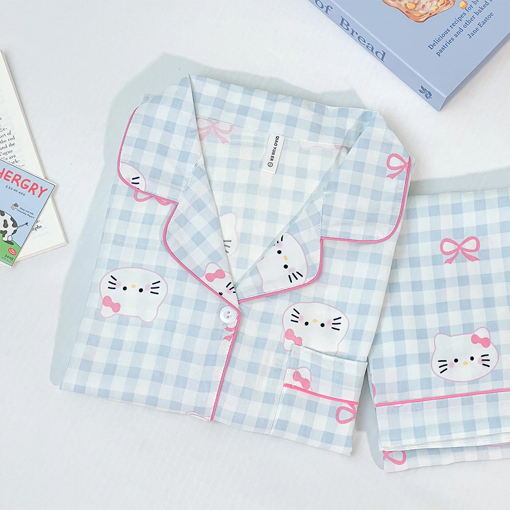 【蝴蝶结KT】长袖长裤秋季可爱春秋女款爆款2025新款家居服睡衣推荐