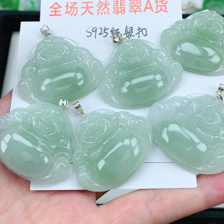 翡翠挂件银S925镶嵌多样性发其1