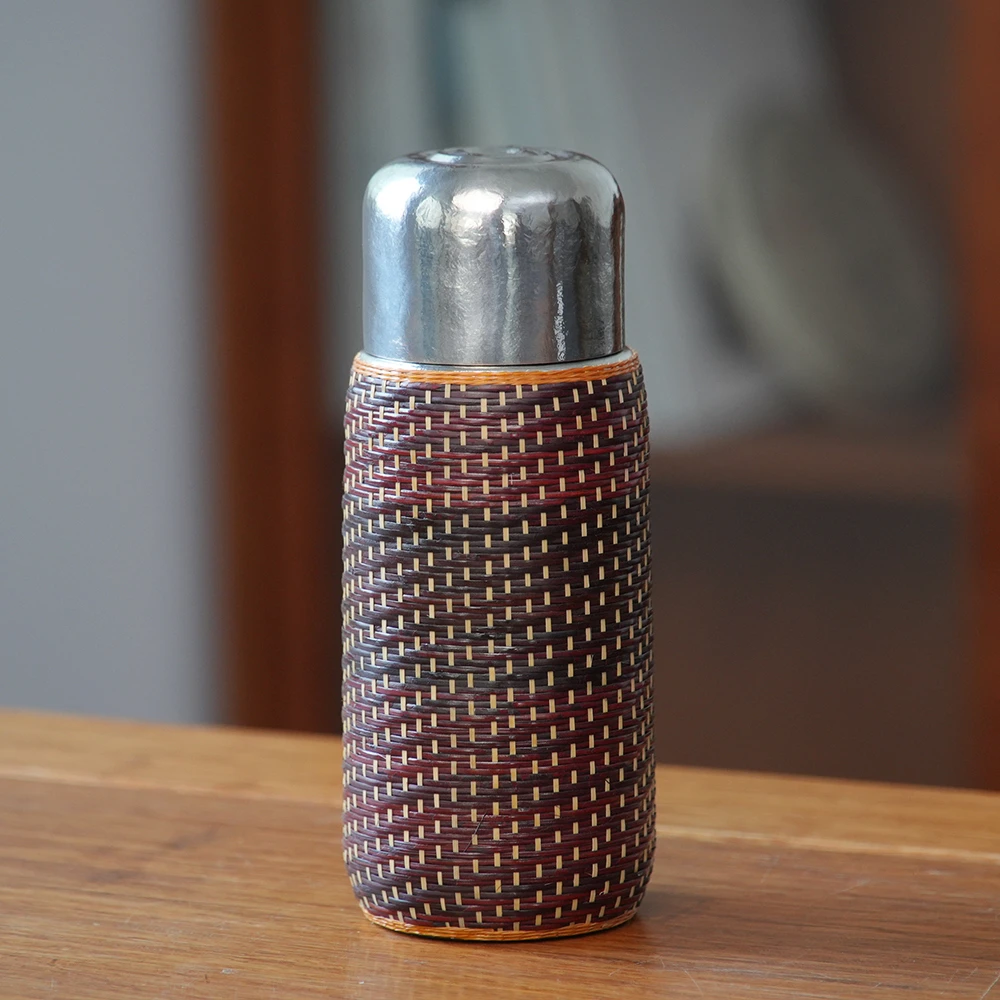 【竹韵澄心】保温杯竹编保温杯非遗手工全包泡茶杯便携创意