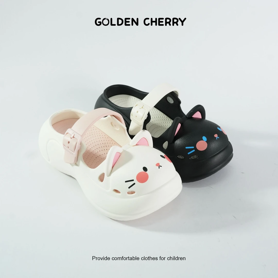 【金樱桃Golden cherry】亲子小猫拖鞋 YM-25040