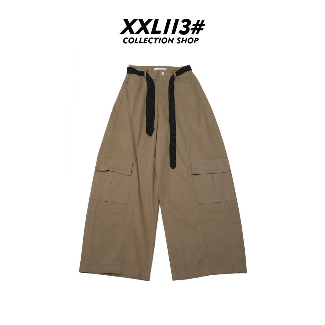 113* CENTRALIZED SHOP工装裤腰带秋季微弹力休闲裤X5F10I6870