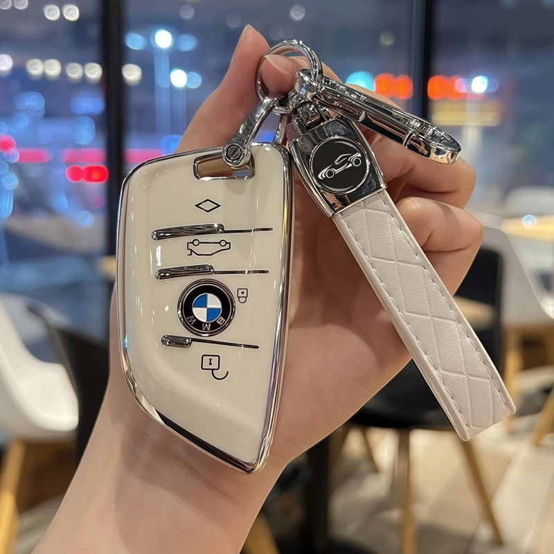 适用宝马车钥匙套1系2系3系5系6系7系x1x3x5壳包扣530/325li刀锋