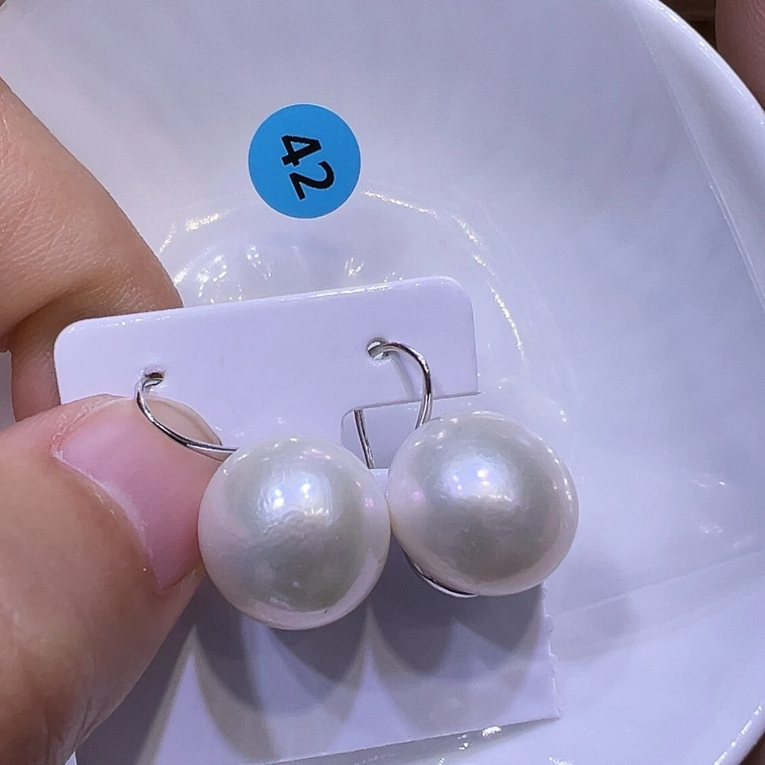 耳饰淡水珍珠银S925镶嵌