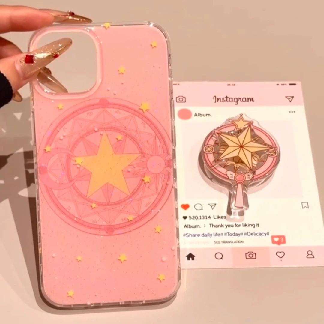 雅天立小樱旋转星星法阵适用苹果iPhone16手机壳华为vivo小米oppo