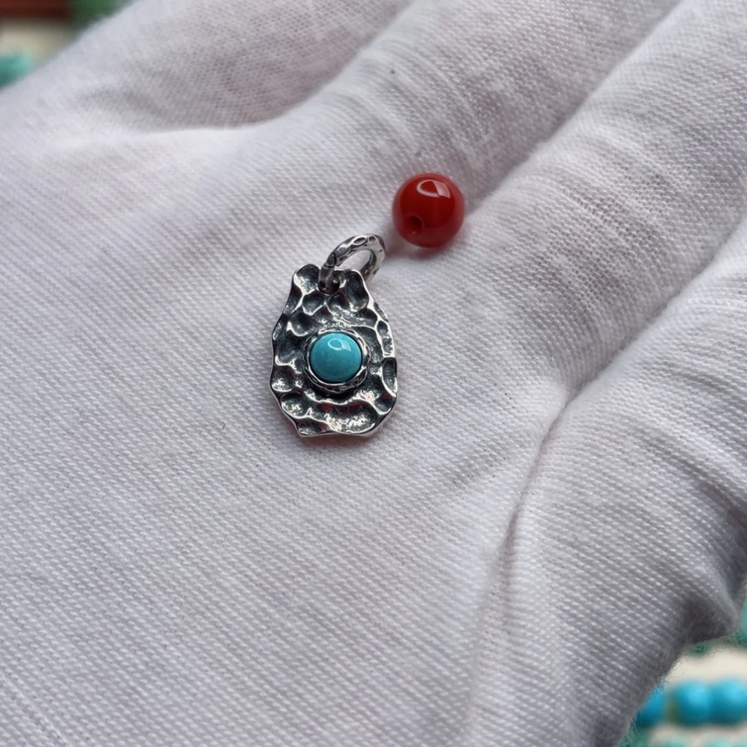 银S925镶嵌南红玛瑙珠宝奇石