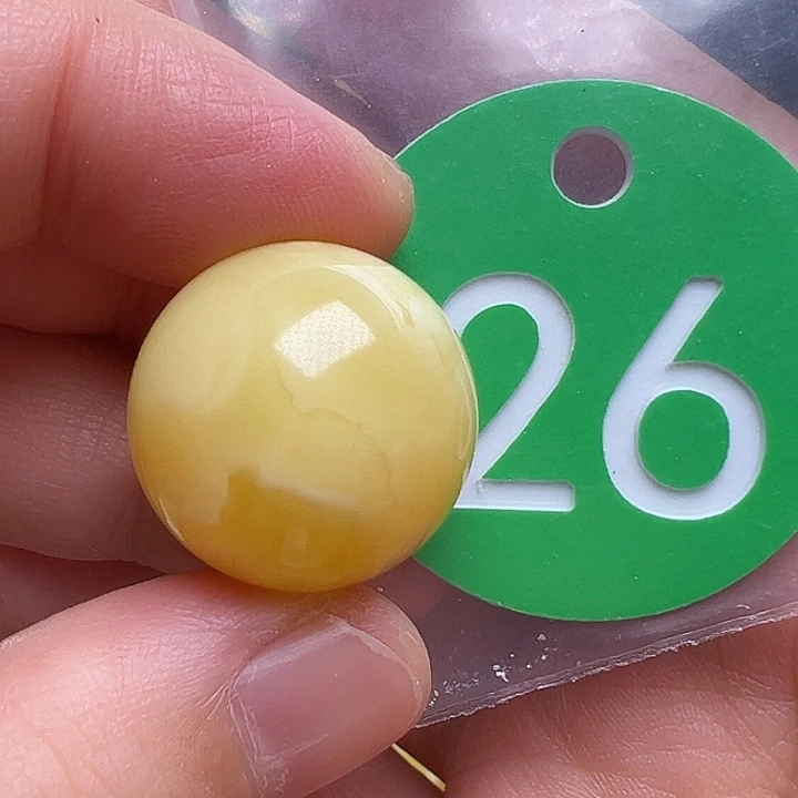 蜜蜡未镶嵌珠宝奇石19.5mm花粉