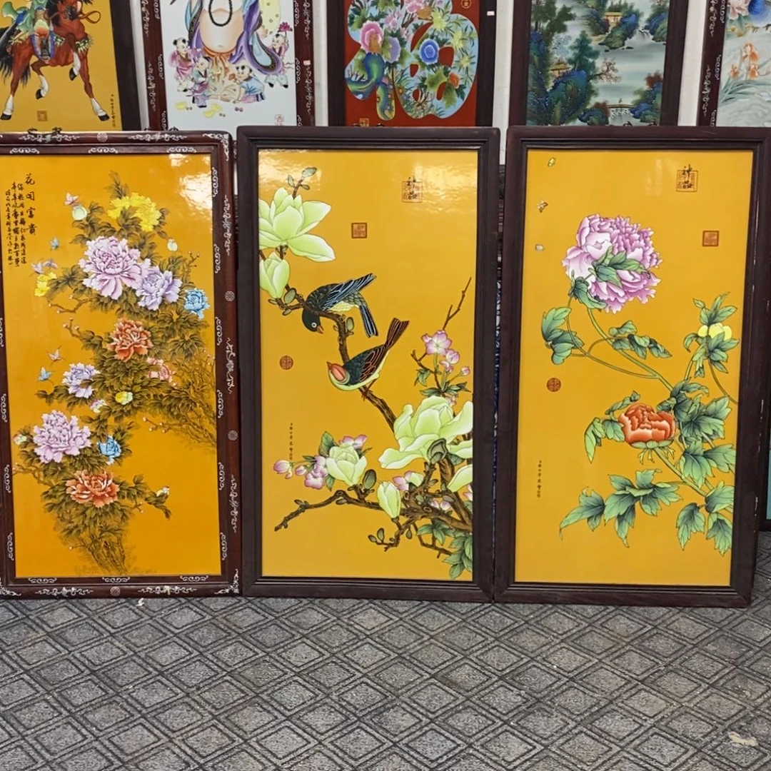 1***3瓷片景德镇瓷板画柴窑烧制