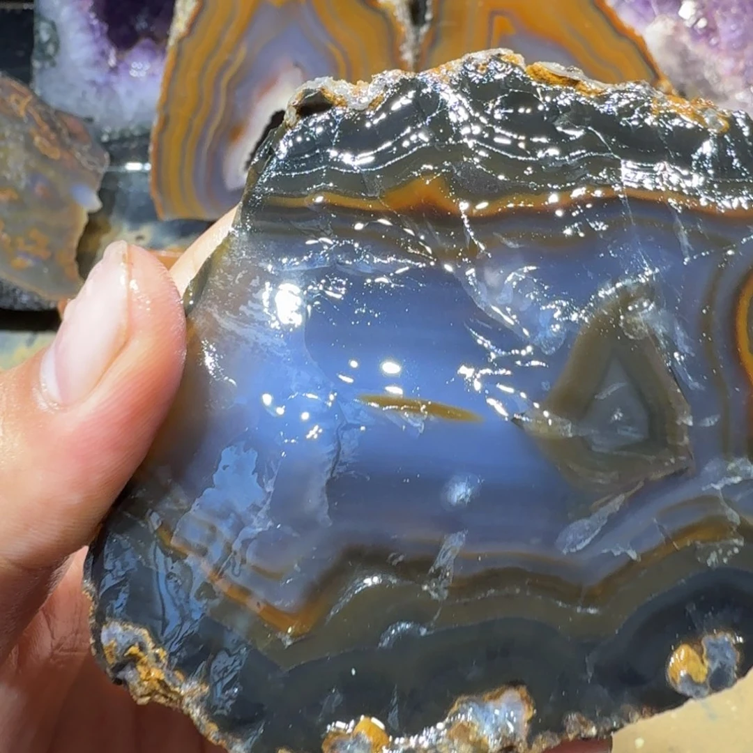 未镶嵌玛瑙/玉髓珠宝半成品