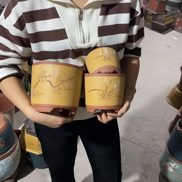 紫砂花盆紫砂花盆