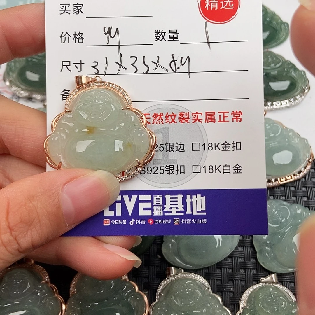 翡翠银S925镶嵌颈饰