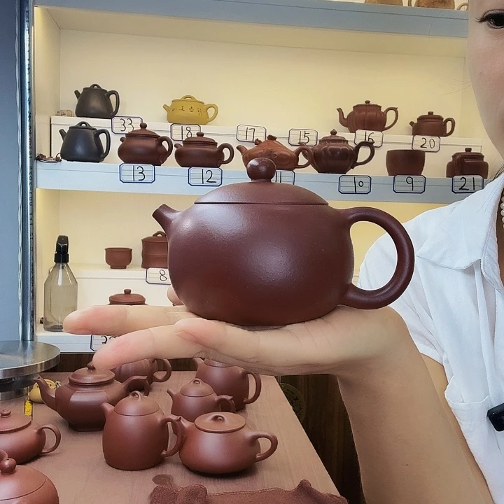 有***得紫砂茶壶西施半手260毫升，底槽清