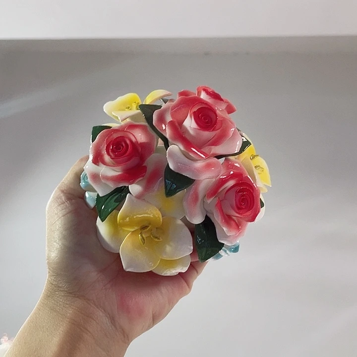 瓷片德化工厂陶瓷手工捏花