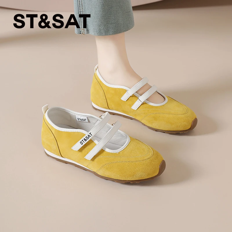 星期六玛丽珍单鞋女士2025夏季新款运动鞋绝美芭蕾风休闲德训鞋女